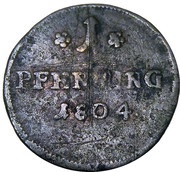1 Pfenning, Germany, 1804 reverse image