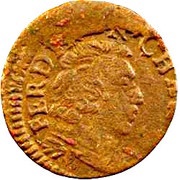 1 Denier, 1 Pfennig - Ferdinand Charles Type 7 obverse image