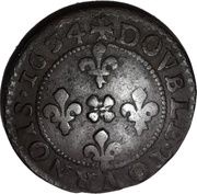 Double Tournois - John Theodore Type 1, Germany, 1633-1634 reverse image