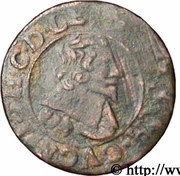 1 Double Tournois, 2 Deniers - John Theodore Type 2 obverse image