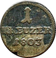 1 Kreuzer, Germany, 1800-1806 reverse image