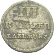 3 Kreuzers Joint Coinage - Type 3 Arms, Germany, 1803-1806 reverse image