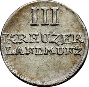 3 Kreuzer, Germany, 1805 reverse image