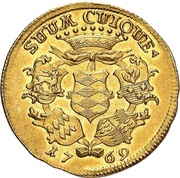 1 Ducat - John Louis Vollrath, Germany, 1768-1771 reverse image