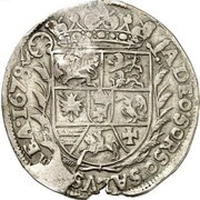 ⅔ Thaler - August Frederick, Germany, 1678-1688 reverse image