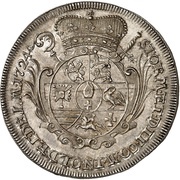 1 Thaler - Christian August, Germany, 1724 reverse image