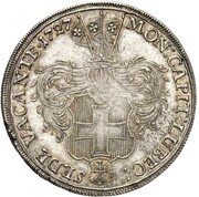 1 Thaler - Sede Vacante obverse image