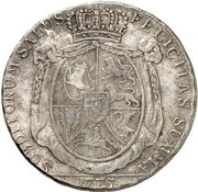 1 Thaler - Frederick August, Germany, 1775 reverse image