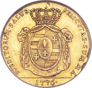 5 Thalers - Frederick August, Germany, 1776 reverse image