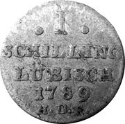 1 Schilling, Germany, 1789 reverse image