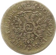 2 Schilling, Germany, 1758 reverse image