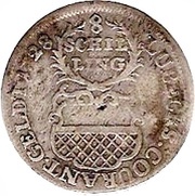 8 Schilling, Germany, 1727-1758 reverse image