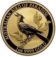 100 Dollars - Elizabeth II 6th Portrait - Bird of Paradise, Australia, 2019 reverse image