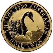 100 Dollars - Elizabeth II 6th Portrait - Australian Gold Swan, Australia, 2019 reverse image