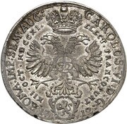 1 Thaler Election of Emperor Charles VI, Germany, 1712 reverse image
