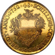48 Schilling Gold strike pattern obverse image