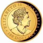 100 Dollars - Elizabeth II 6th Portrait - Koala - Gold Bullion Coin obverse image