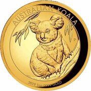 100 Dollars - Elizabeth II 6th Portrait - Koala - Gold Bullion Coin, Australia, 2019 reverse image