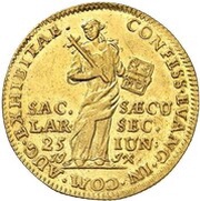 1 Ducat, Germany, 1730 reverse image