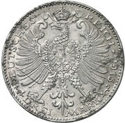 3 Mark, Germany, 1913 reverse image