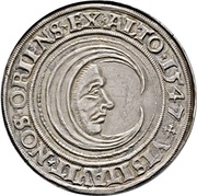 ½ Thaler, Germany, 1547 reverse image