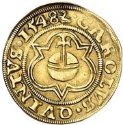 1 Goldgulden, Germany, 1548 reverse image