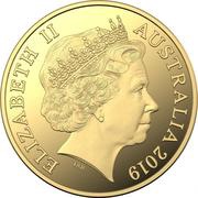 100 Dollars - Elizabeth II 4th Portrait - Moon Landing - Gold Bullion Coin obverse image