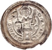 Denier Bracteate - Ludolf of Kroppenstedt, Germany, 1192-1205 reverse image
