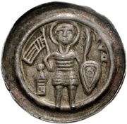 Denier Bracteate "Moritzpfennig" - Rudbrecht of Querfurt obverse image