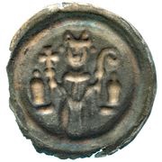 Denier Bracteate - Burghardt of Woldenberg, Germany, 1232-1235 reverse image