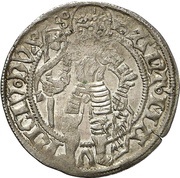 1 Groschen - Albert IV of Brandenburg, Germany, 1513-1519 reverse image