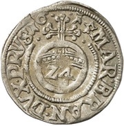 1⁄24 Thaler - Christian William of Brandenburg, Germany, 1615-1617 reverse image