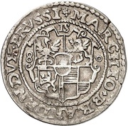 ⅛ Thaler - Joachim Frederick of Brandenburg, Germany, 1580 reverse image