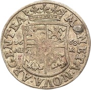 ⅙ Thaler - August of Sachsen-Weissenfels, Germany, 1668 reverse image