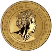 100 Dollars - Elizabeth II 6th Portrait - Emu - Gold Bullion Coin obverse image