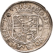⅓ Thaler - August of Sachsen-Weissenfels, Germany, 1668 reverse image