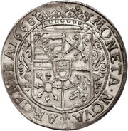 ⅓ Thaler - August of Sachsen-Weissenfels, Germany, 1668-1669 reverse image