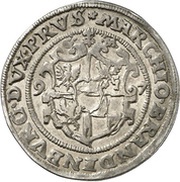 ½ Thaler - Joachim Frederick of Brandenburg, Germany, 1594-1597 reverse image