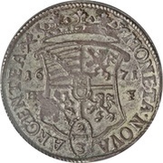 ⅔ Thaler - August of Sachsen-Weissenfels, Germany, 1670-1674 reverse image