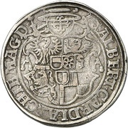 1 Guldengroschen - Albert IV of Brandenburg, Germany, 1537-1542 reverse image