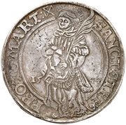 1 Thaler - Albert IV of Brandenburg, Germany, 1544 reverse image