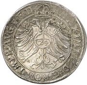 1 Thaler - Joachim Frederick of Brandenburg, Germany, 1572-1573 reverse image