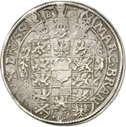 1 Thaler - Joachim Frederick of Brandenburg, Germany, 1585-1588 reverse image