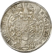 1 Thaler - Christian William of Brandenburg, Germany, 1608-1609 reverse image