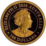 100 Dollars - Elizabeth II 6th Portrait - Australian Swan - Gold Proof Coin obverse image