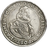 1 Thaler - Christian William of Brandenburg obverse image