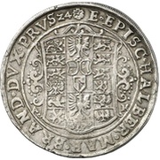 1 Thaler - Christian William of Brandenburg, Germany, 1624-1625 reverse image