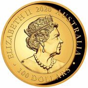 100 Dollars - Elizabeth II 6th Portrait - Australian Swan - Gold Bullion Coin obverse image