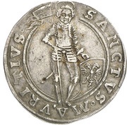 1 Thaler - August of Sachsen-Weissenfels Enthronement, Germany, 1638 reverse image
