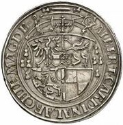 2 Guldengroschen - Albert IV of Brandenburg, Germany, 1528 reverse image